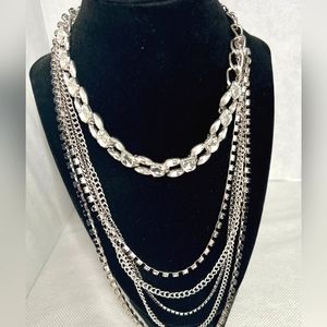 Thalia Sodi Multi Chain Choker Necklace